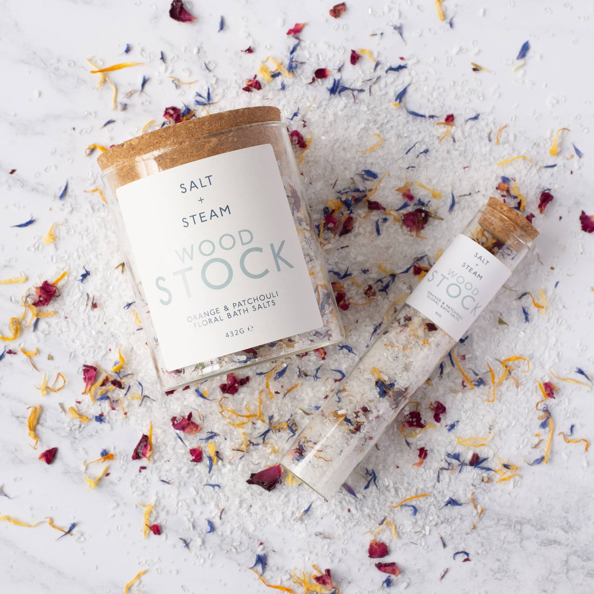 Woodstock - Orange, Patchouli & Petal Bath Salts 432g