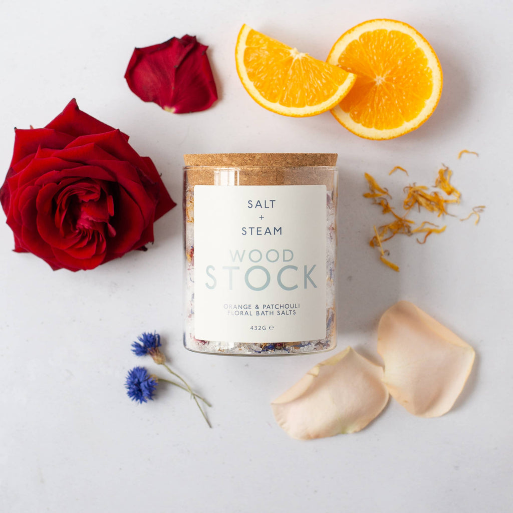 Woodstock - Orange, Patchouli & Petal Bath Salts 432g
