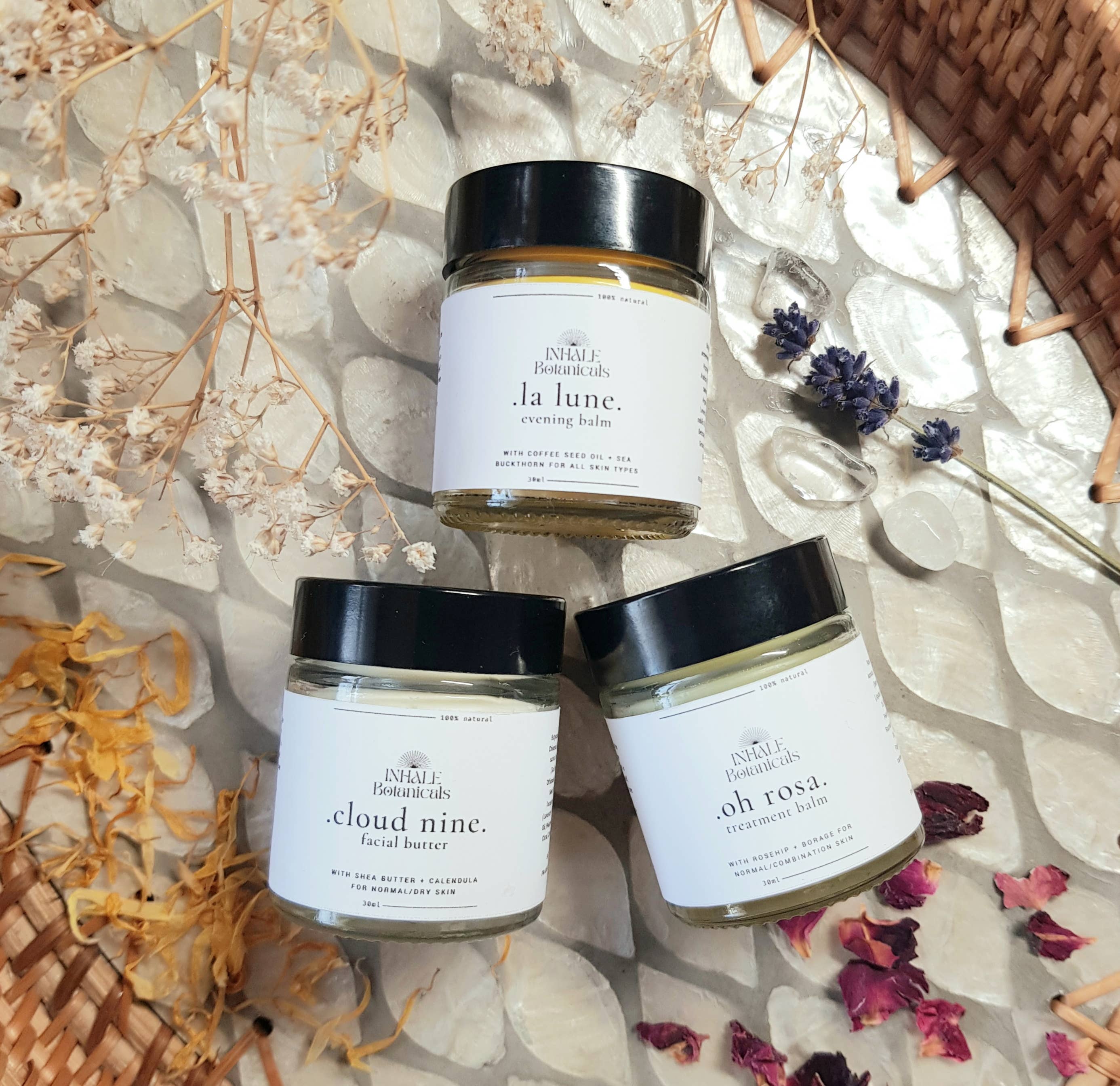 Cloud Nine Facial Butter for dry skin, 30ml glass jar
