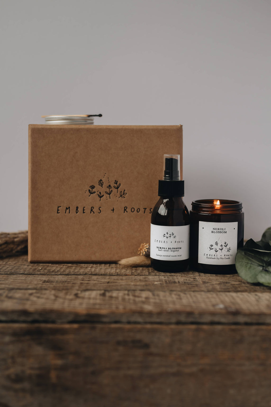 Christmas Candle & Room Mist Gift Set - Winter Spice